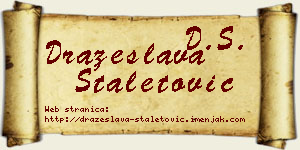 Dražeslava Staletović vizit kartica